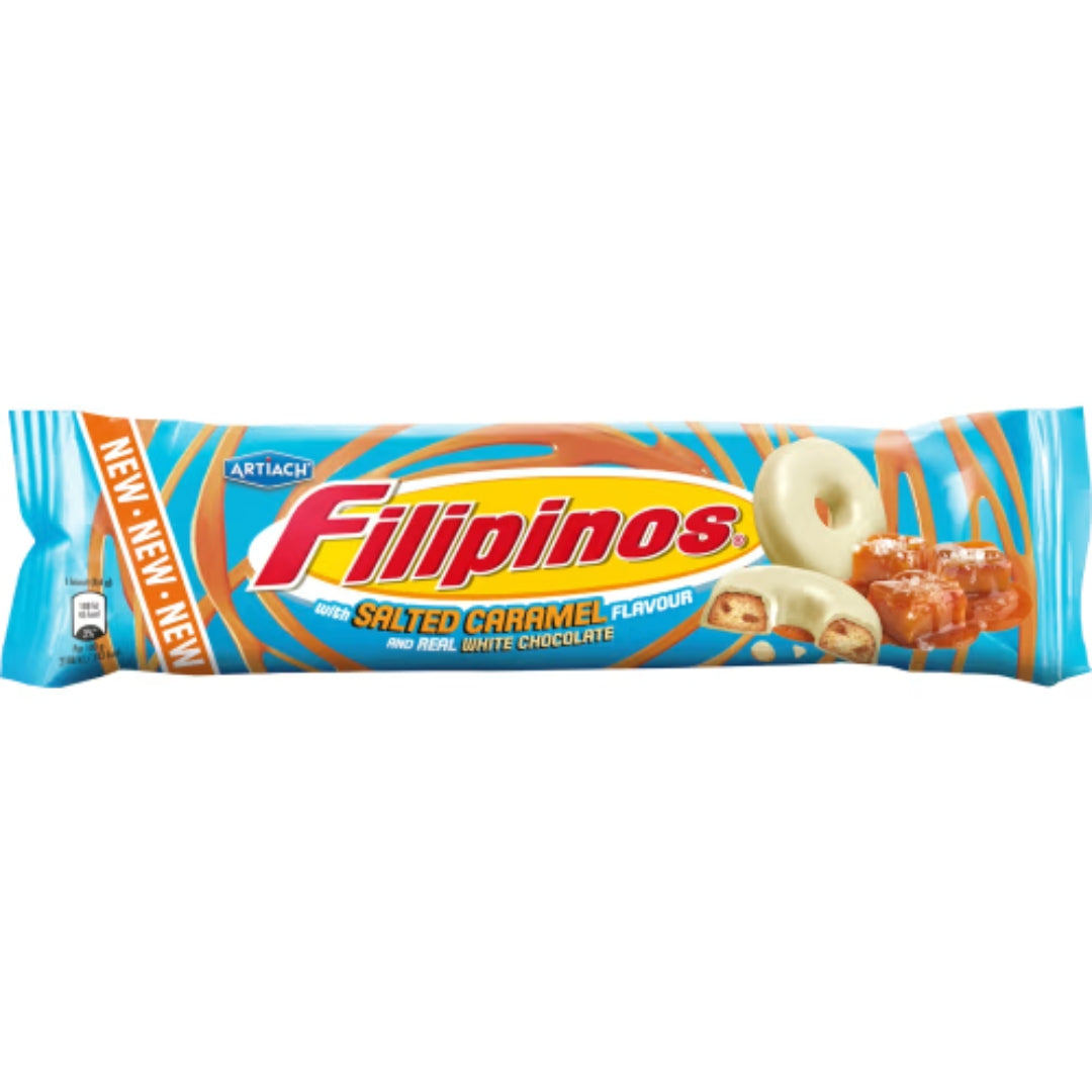 Filipinos Salted Caramel - Cookies Coated in Milk Chocolate with Salted Caramel flavor 128g