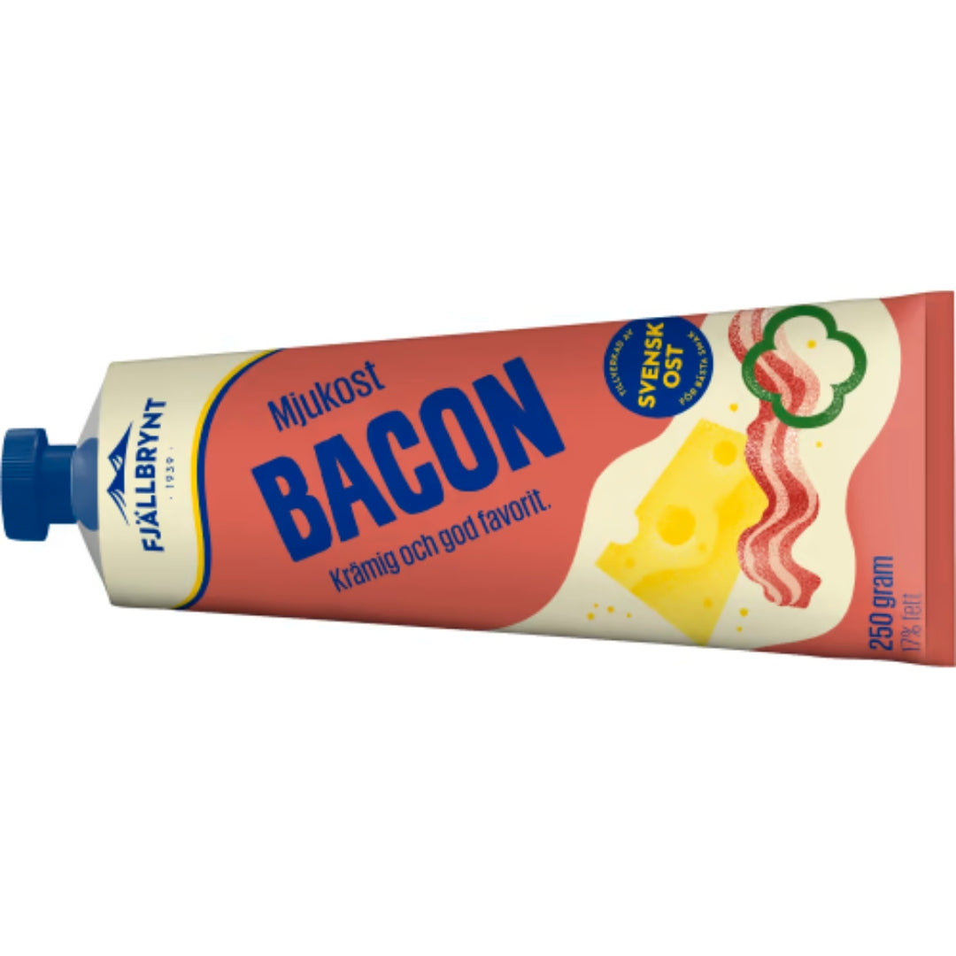 Fjällbrynt Bacon Mjukost 17% - Bacon Cheese Spread 250g