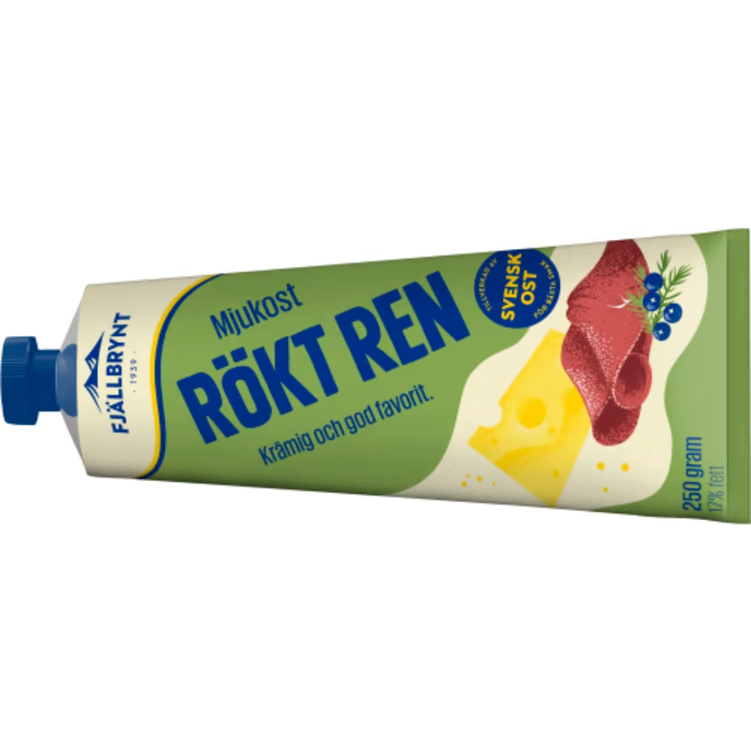 Fjällbrynt Rökt Ren Mjukost 17% - Reindeer Cheese Spread 250g