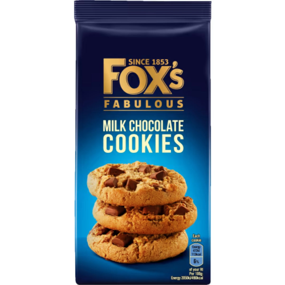 Fox Cookies Milk Chocolate - Cookies, Fully Coated in Milk Chocolate 180g