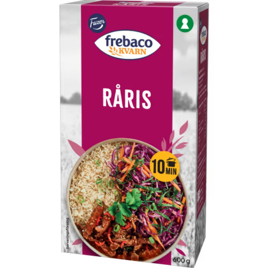Frebaco Kvarn Råris - Whole Grain Brown Rice 600g