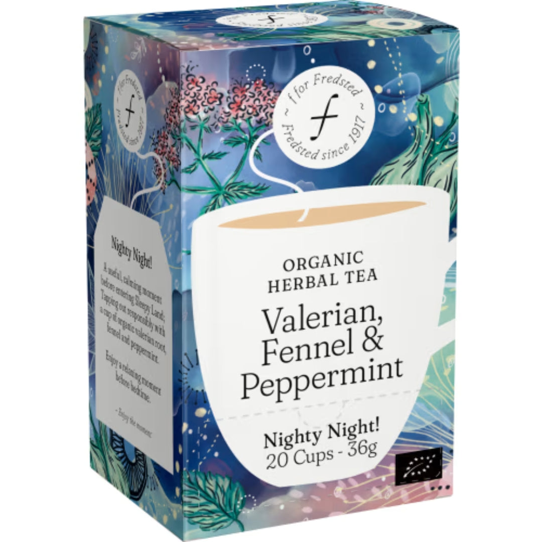 Fredsted Nighty, Night! Valerian Peppermint Herbal Tea - Peppermint Herbal Tea 20p