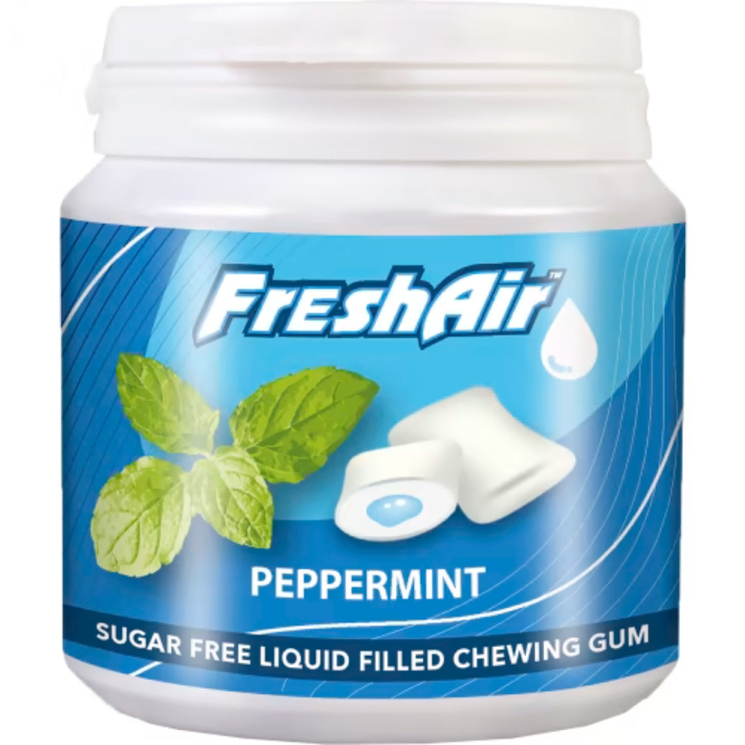Freshair Tuggummi Peppermint - Peppermint-Flavored Sugar-Free Chewing Gum 84g
