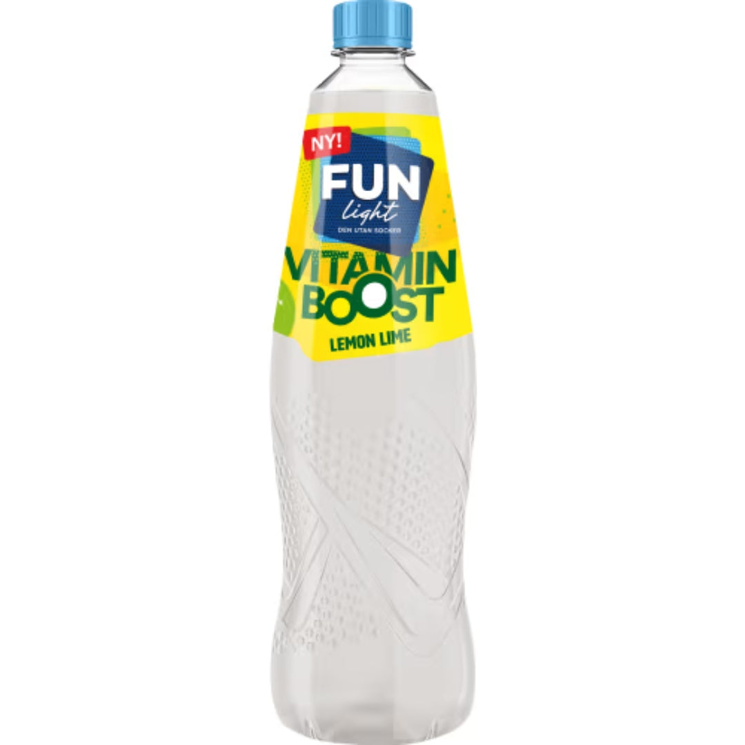 Fun Light Lemon Lime Vitamin Boost - Cordial with Lemon and Lime Flavour 0.8L
