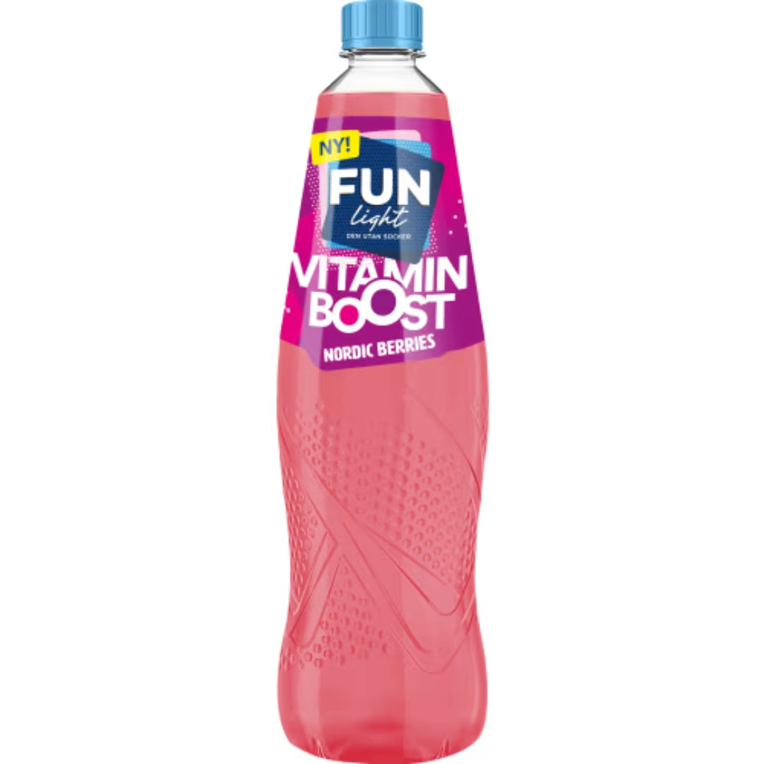 Fun Light Nordic Berries Vitamin Boost - Cordial with Nordic Berries Flavour 0.8L