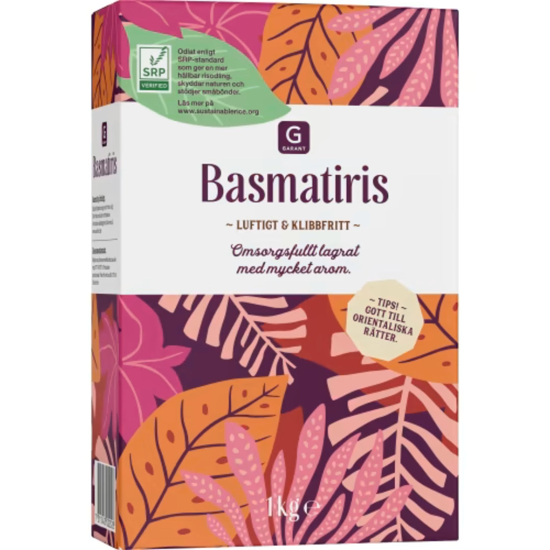 Garant Basmatiris - Fluffy & Non-Sticky Basmati Rice 1kg
