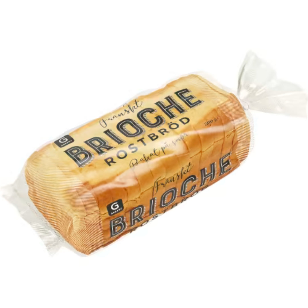 Garant Brioche Rostbröd - French Brioche Toast Bread Baked with Butter 500g