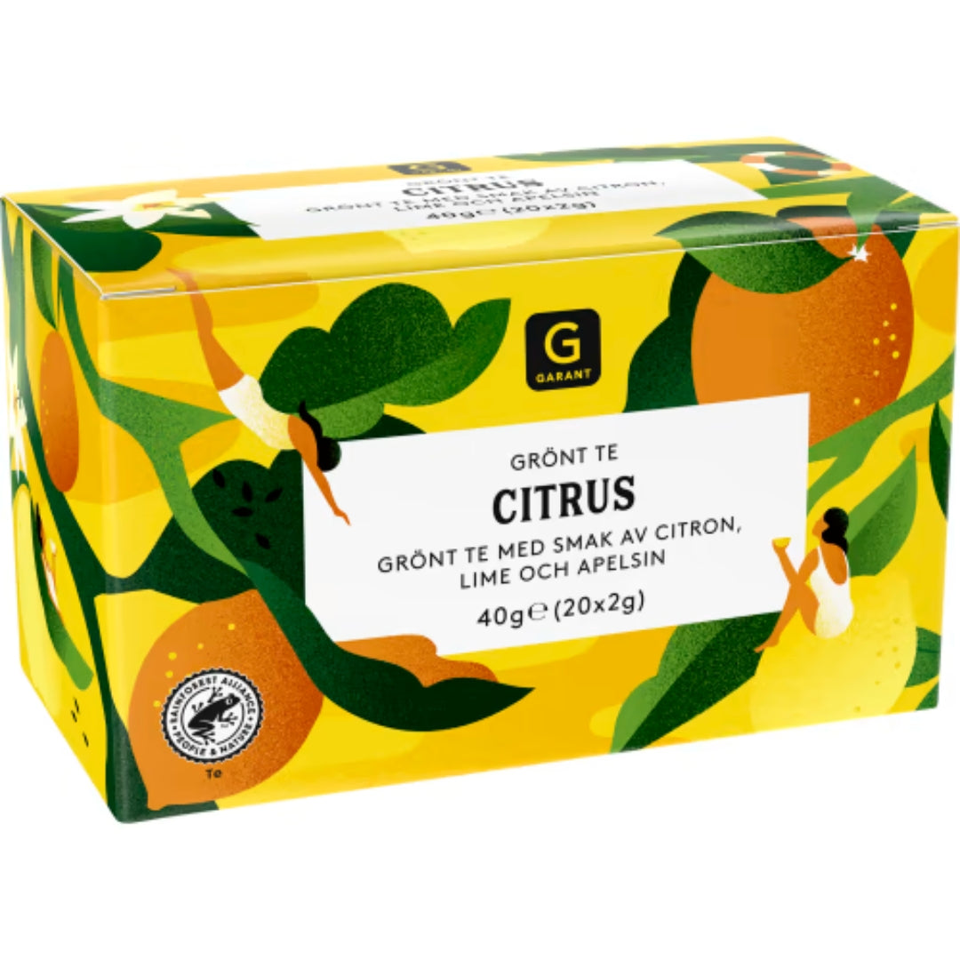 Garant Citrus Grönt Te - Green Tea with Citrus flavor 40g