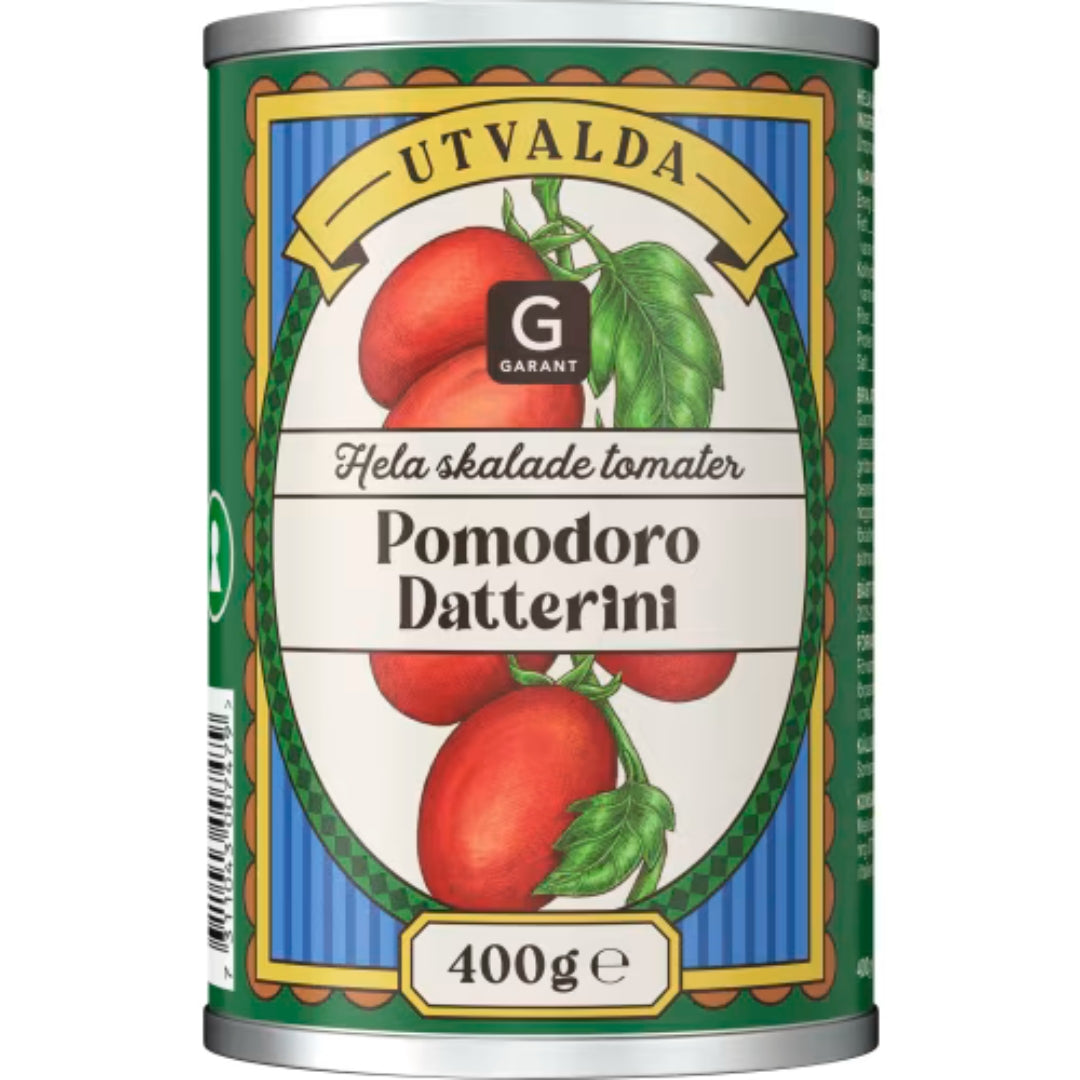 Garant Datterini Tomater - Whole Peeled Pomodoro Datterini Tomatoes 400g