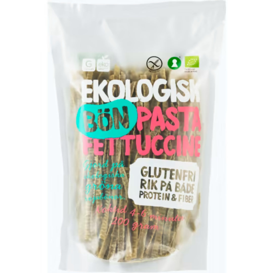 Garant Eko Fettucine Bönpasta Glutenfri Grön - Organic Green Soybean Fettuccine 200g