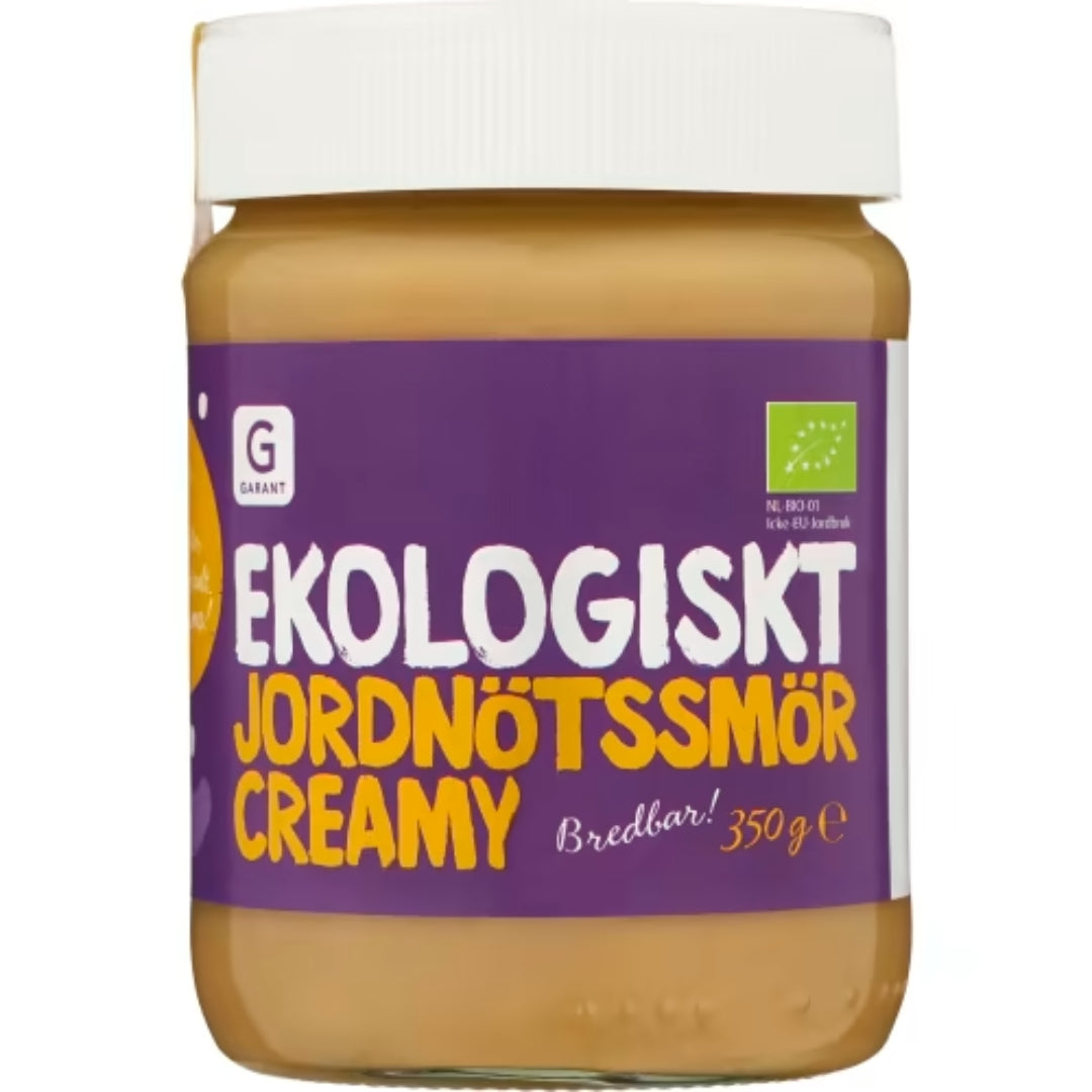 Garant Eko Jordnötssmör Creamy - Organic Creamy Peanut Butter 350g