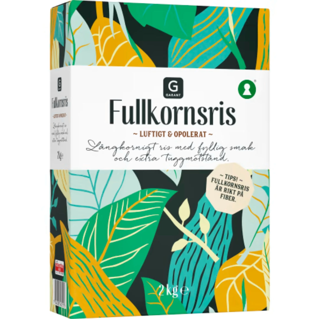 Garant Fullkornsris - Whole Grain Rice 2 kg