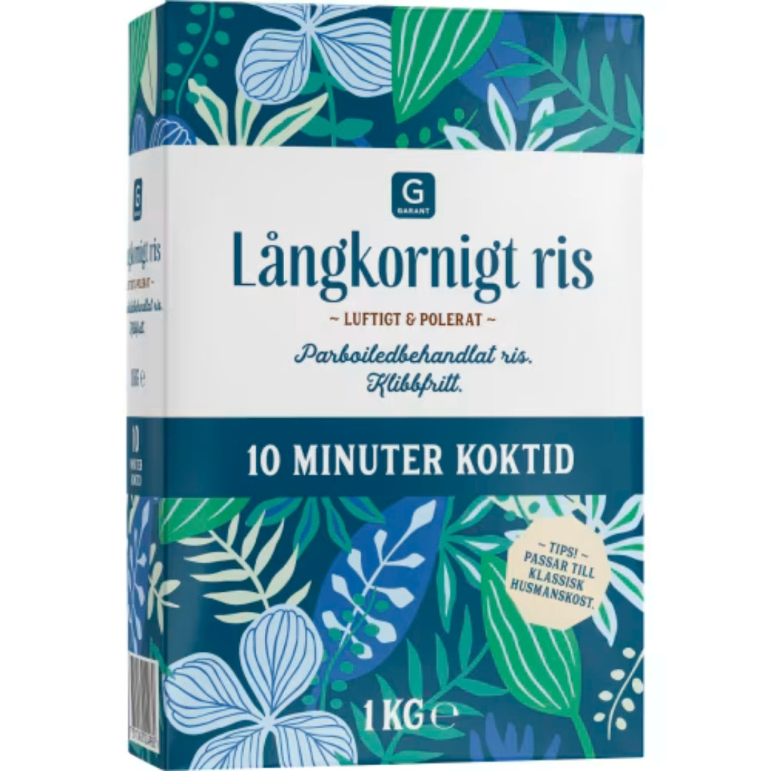 Garant Långkorn 10min Ris - Long-Grain Rice 1kg