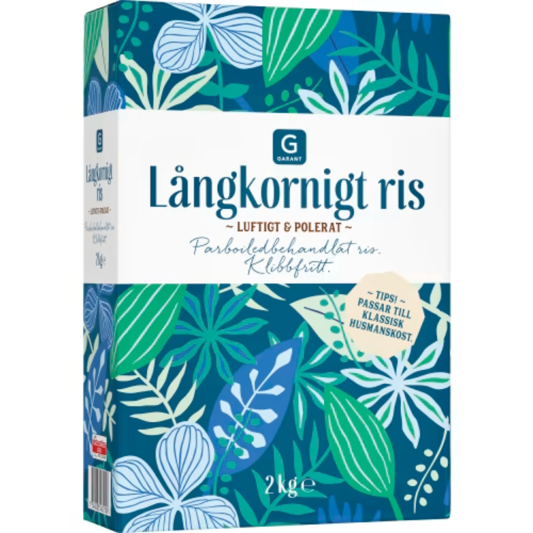 Garant Långkornigt Ris - Long-Grain Rice 2 kg
