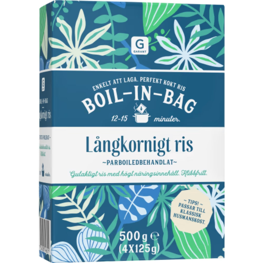 Garant Långkornigt Ris Boil-in-bag 4x125g - Boil-in-Bag Long-Grain Rice 500g