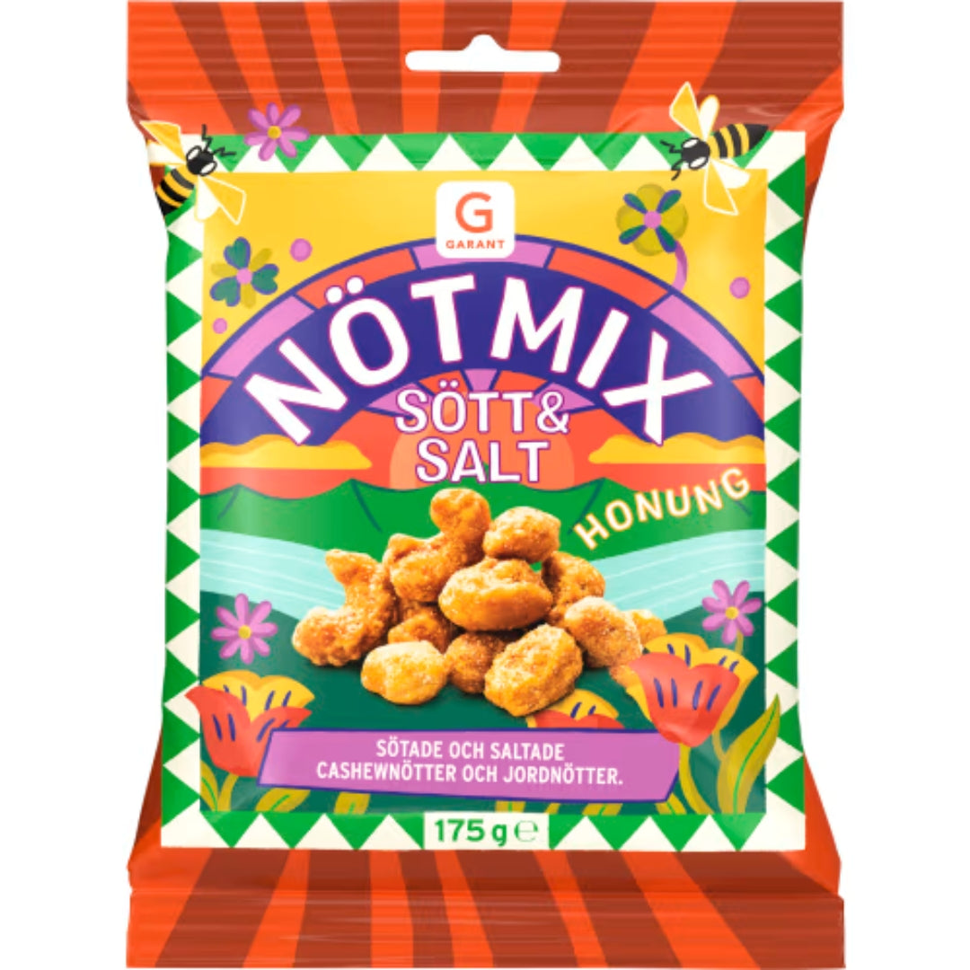 Garant Nötmix Sött & Salt - Sweetened and Salted Nut Mix 175g