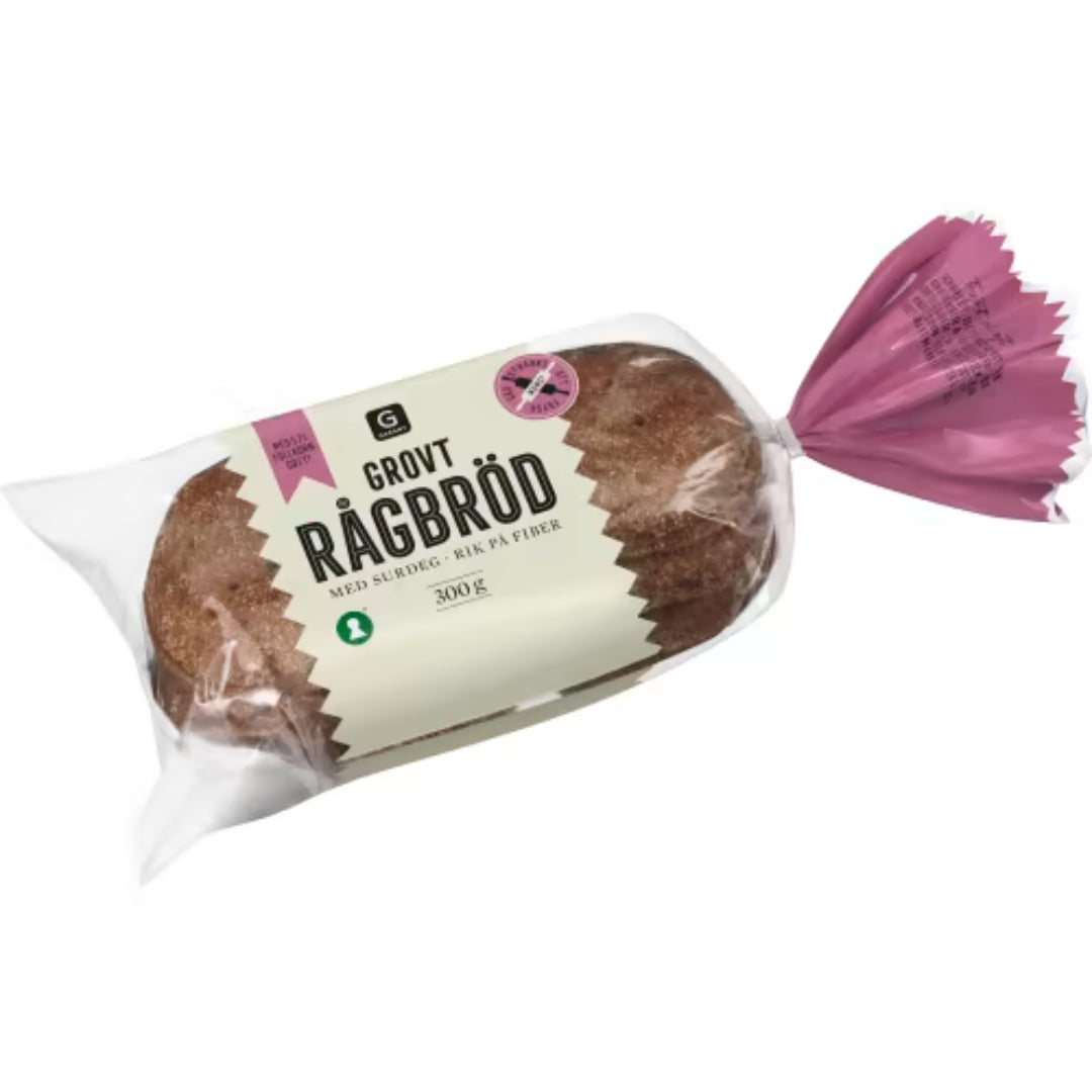 Garant Rågbröd Grovt Surdeg 6-pack - Coarse Rye Bread with Sourdough 300g