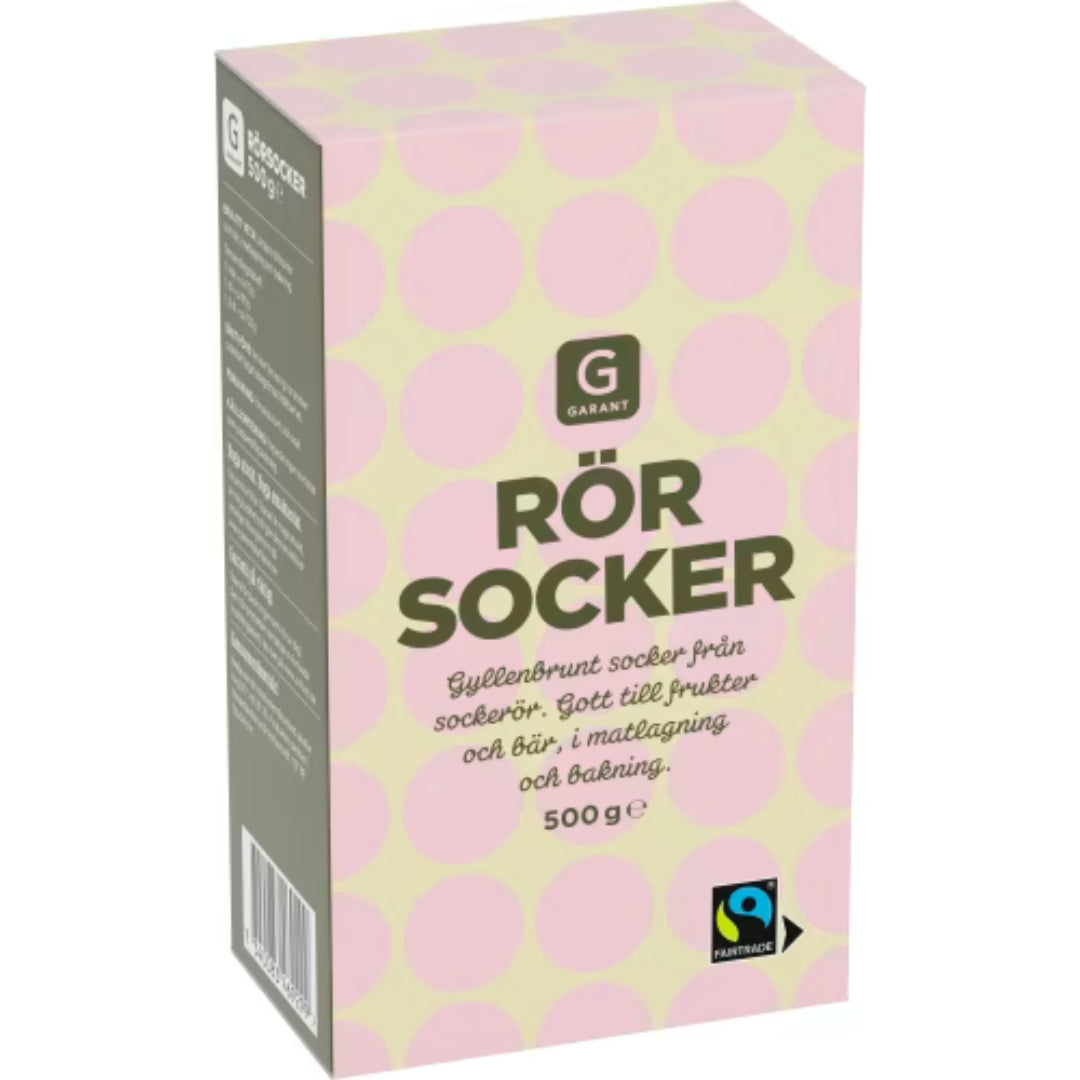 Garant Rörsocker - Raw Cane Sugar 500g