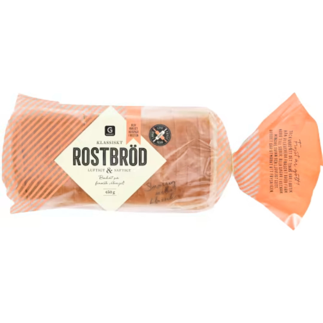 Garant Rostbröd Klassiskt - Classic Toast Bread 450g