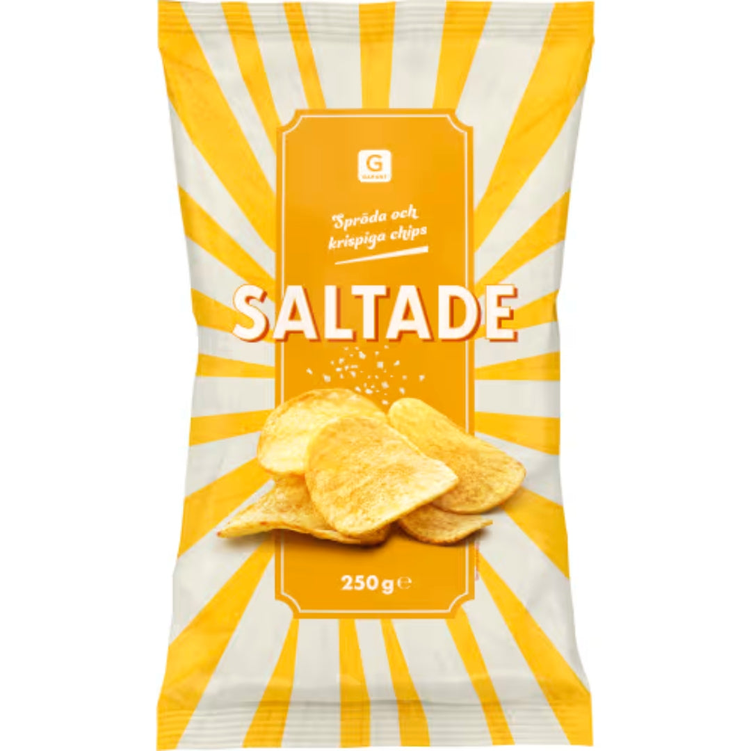 Garant Saltade Chips - Salted Chips 250g