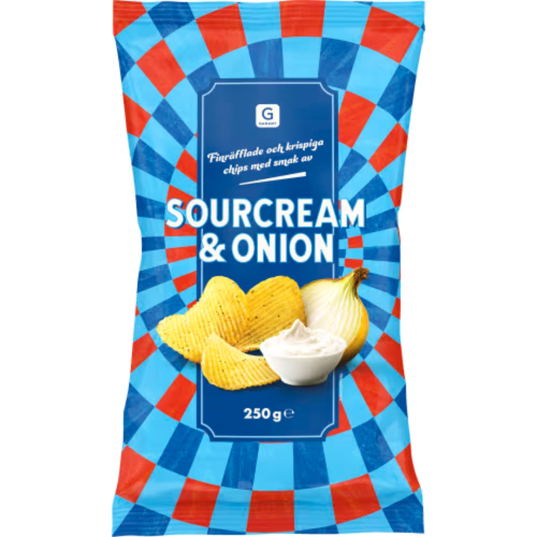 Garant Sourcream Onion Chips - Sourcream & Onion Chips 250g