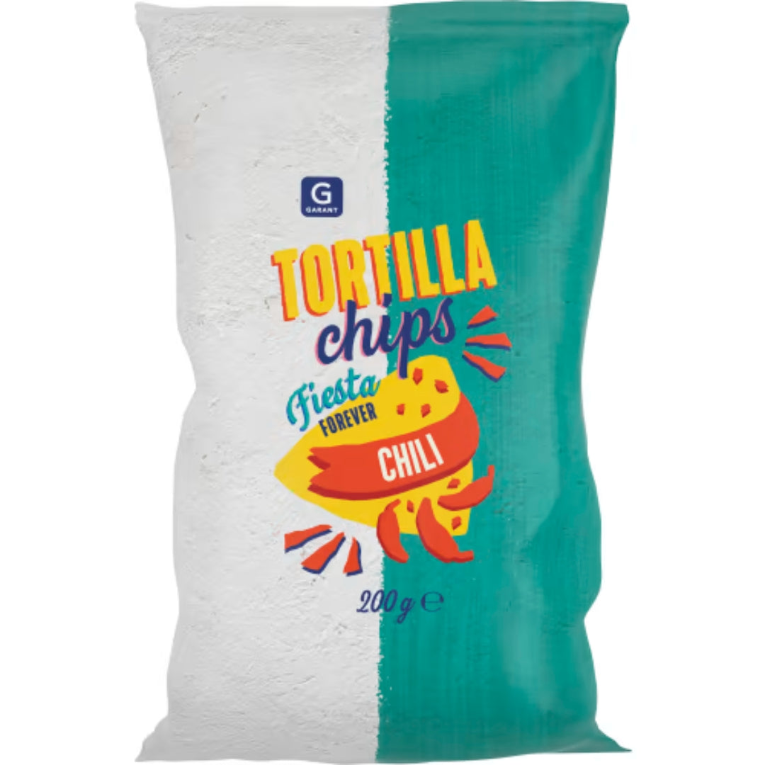 Garant Tortillachips Chili - tortilla aromatizzate per peperoncino 200g