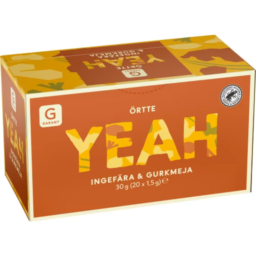 Garant Yeah Örtte IngefÄra & Gurkmeja - Herbal Tea with Ginger and Turmeric 20p