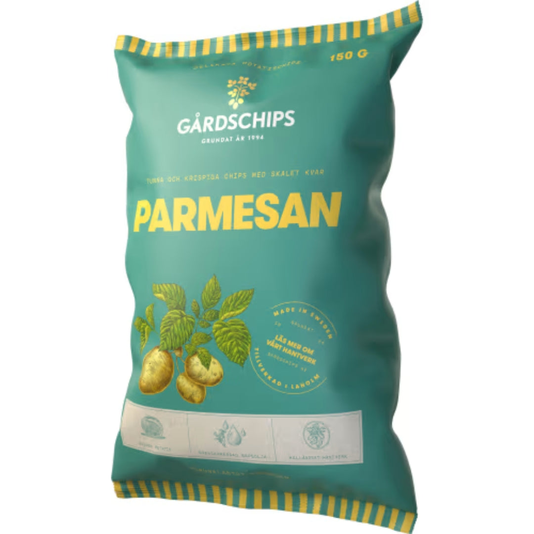 Gårdschips Parmesan - Chips with Parmesan flavor 150g