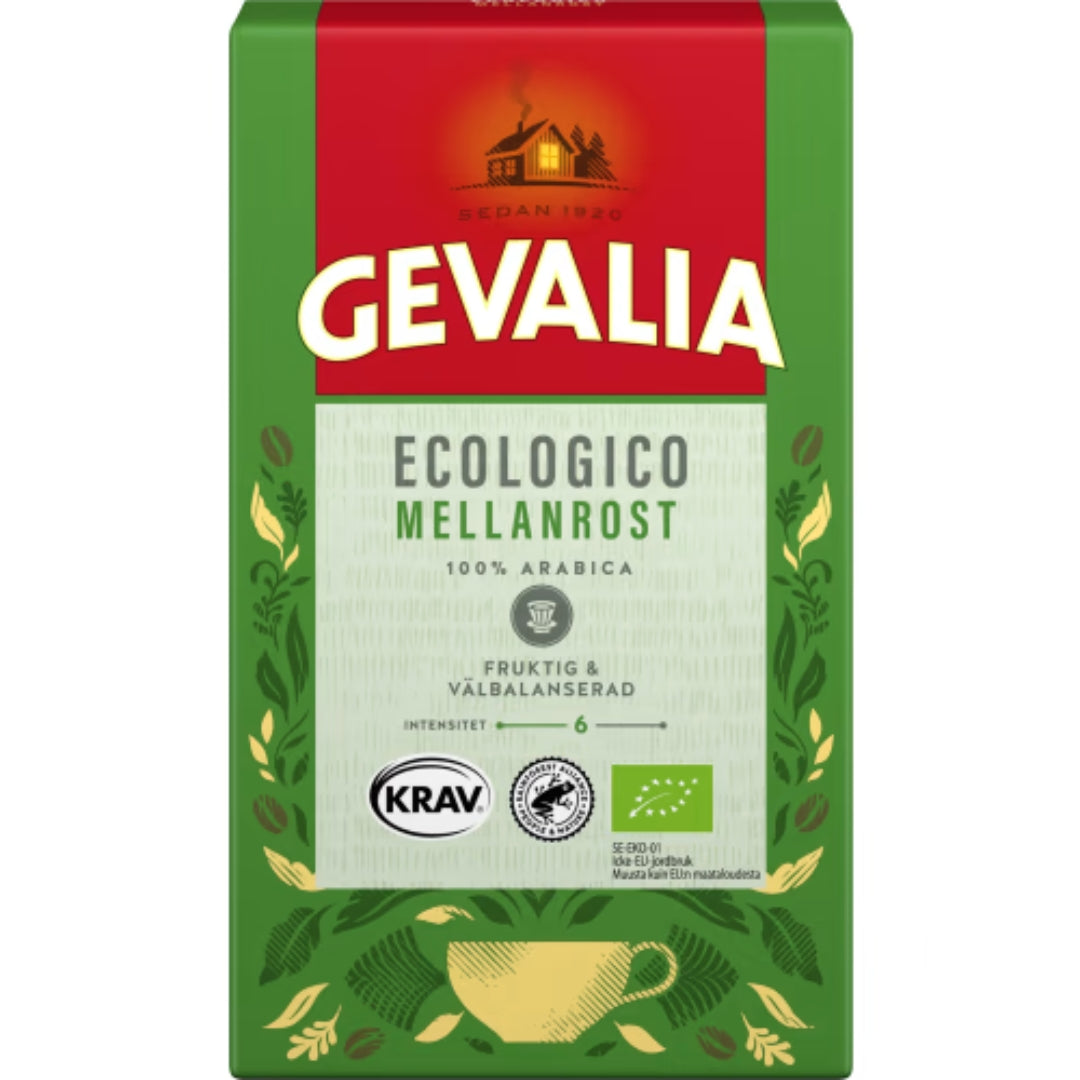 Gevalia Ecologico Mellanrost Bryggkaffe - Organic Medium Roast Coffee 425g