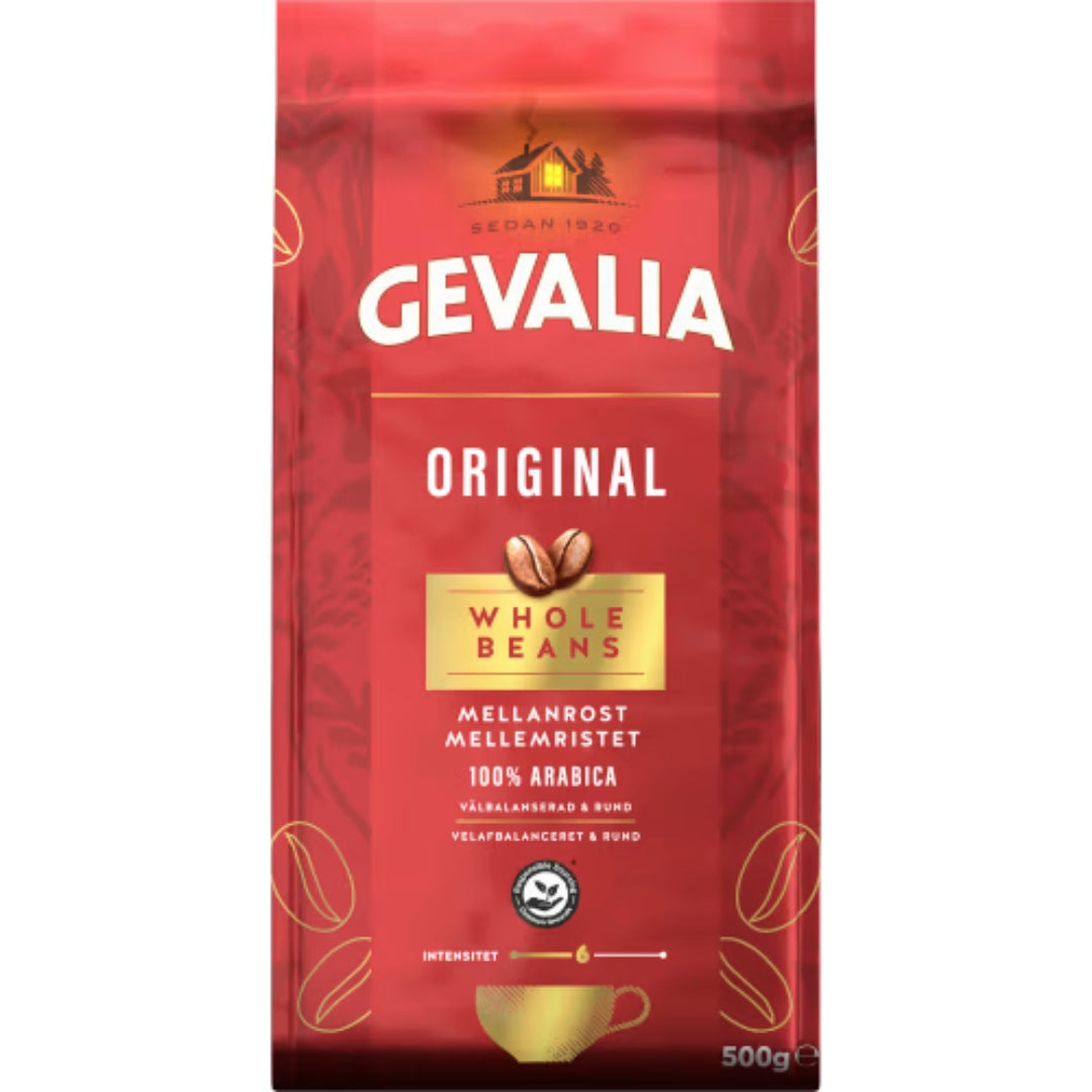 Gevalia Original Mellanrost Hela Bönor - Medium Roast Whole Beans 500g