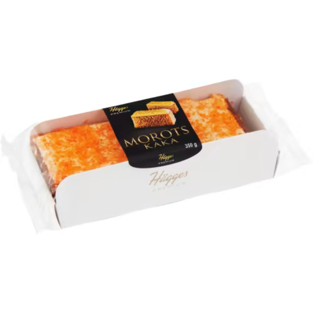 Hägges Morotskaka - Cake with Shredded Carrots topped with a delicious Cream 350g