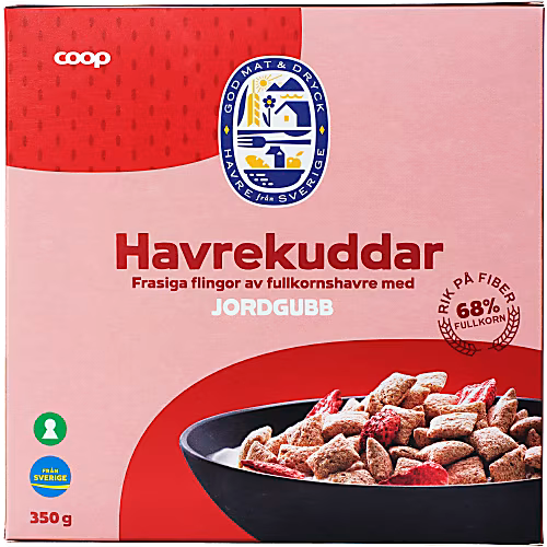 Coop Havrekuddar Jordgubb - Oat Pillows 375g