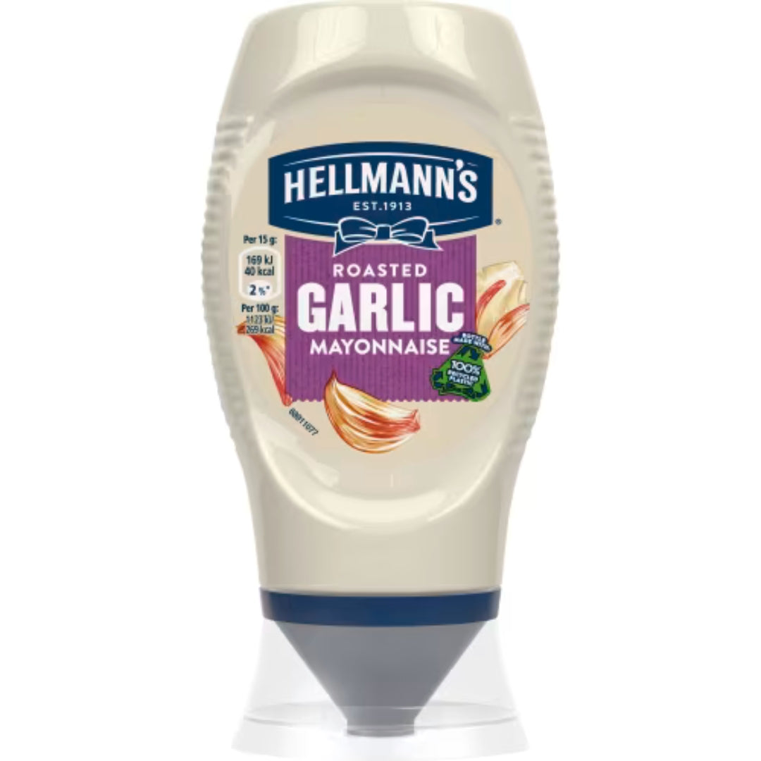 Hellmann's Roasted Garlic Mayonnaise - Garlic Mayonnaise 250ml