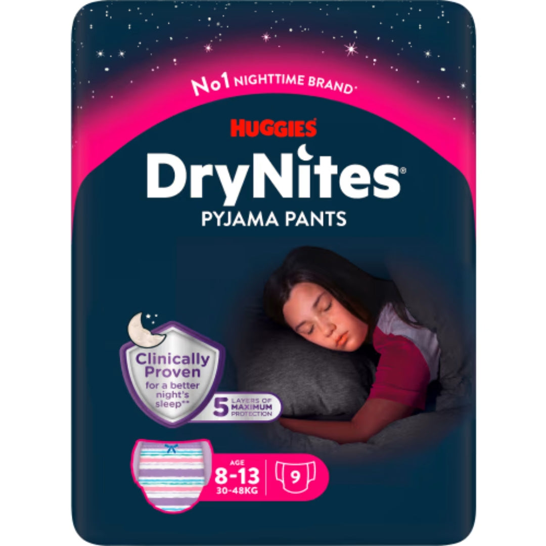 Huggies Pyjama Pants Teen 27-57kg Nattblöjor - Teen 27-57kg Night Diapers 9p