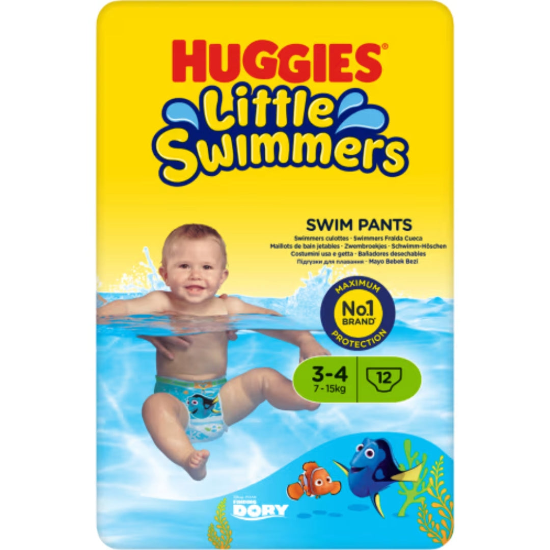 Huggies Swim Pants 3-4 7-14 Kg - Swim Diaper 7-14 Kg 12p