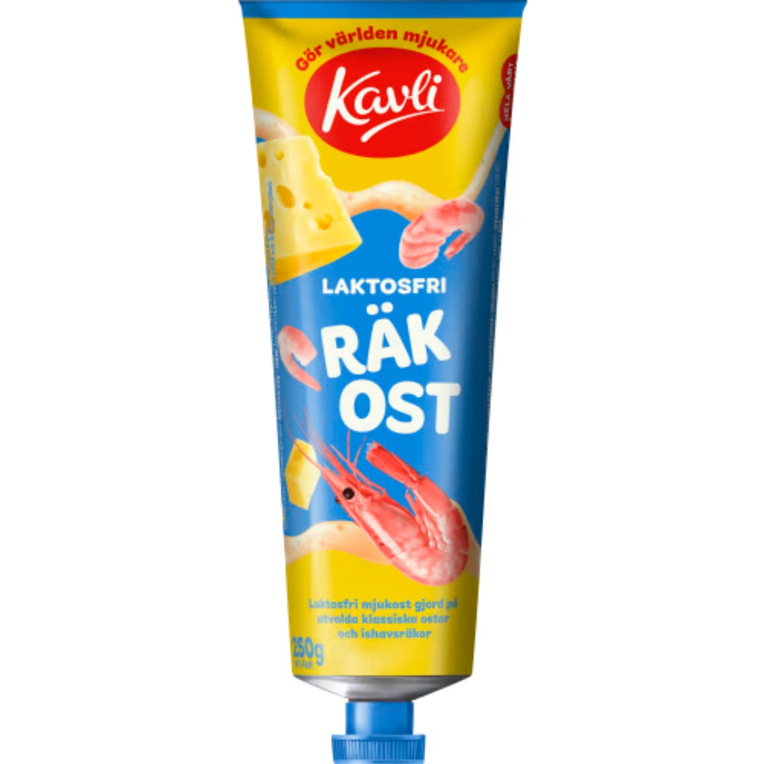 Kavli Räkost Laktosfri 14% - Lactose-Free Shrimp Cheese 250g