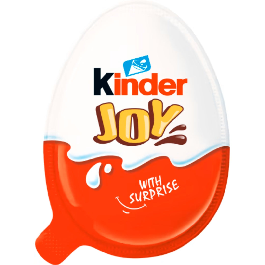 Kinder Joy - Milky Cocoa filling with two Crispy Wafer balls coated in Chocolate 20g