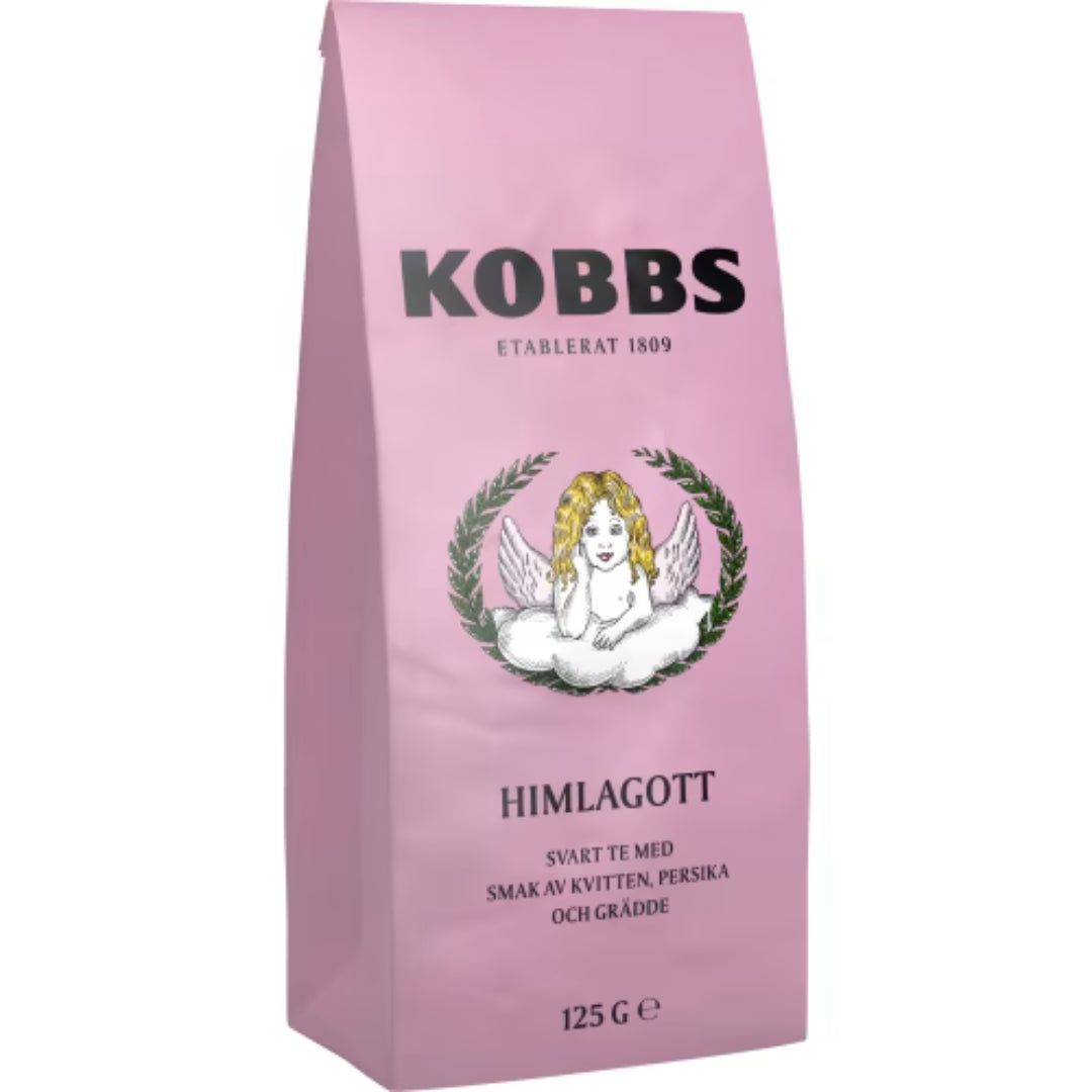 Kobbs Himlagott Svart Te - Black Tea with Quince, Peach, and Cream 125g