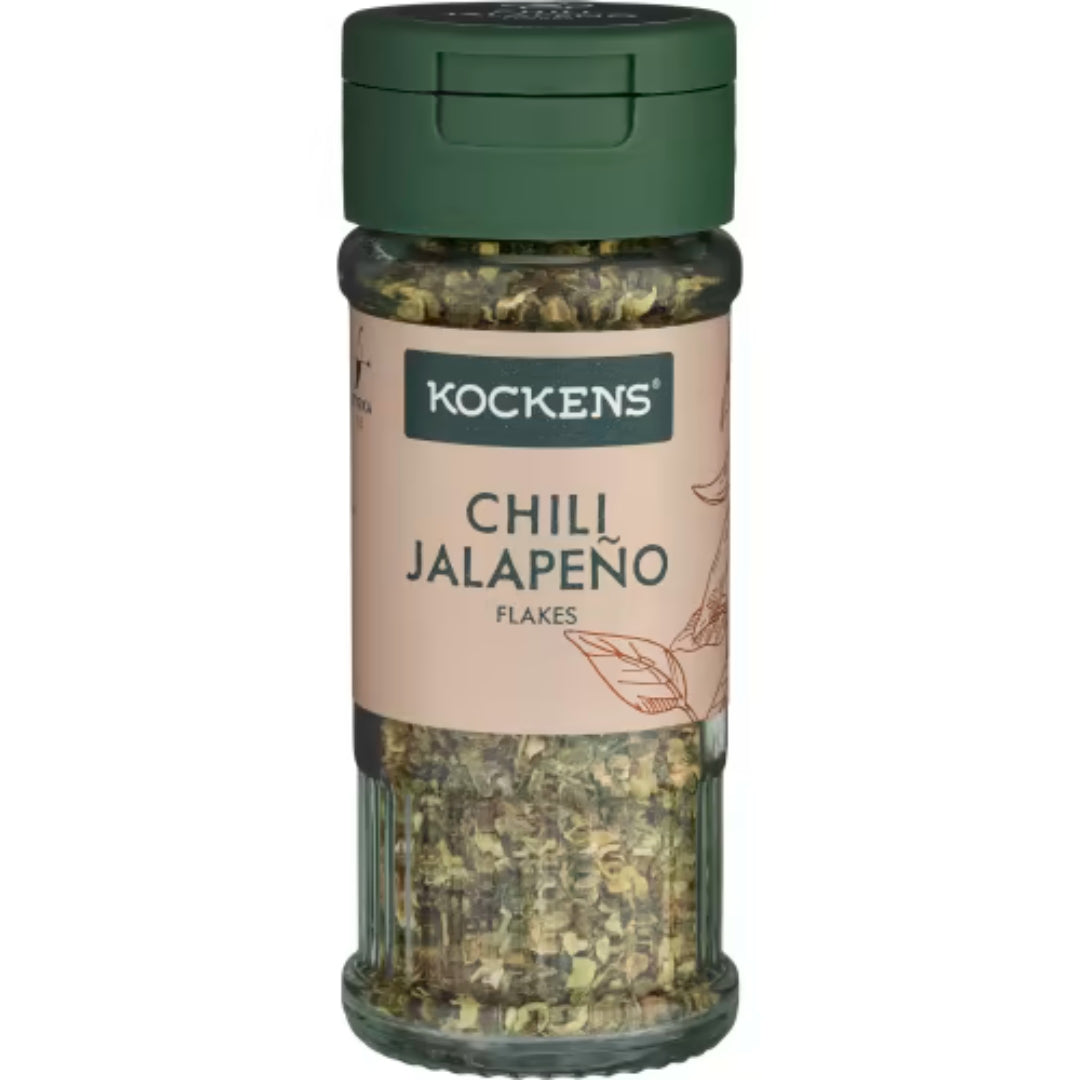 Kockens Chili Jalapeño Flakes Burk - Chili Jalapeño Flakes 26g