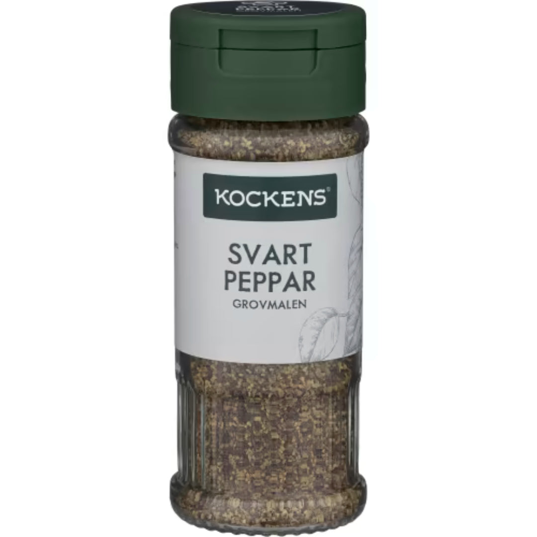 Kockens Svartpeppar Grovmalen Burk - Black Pepper 41g