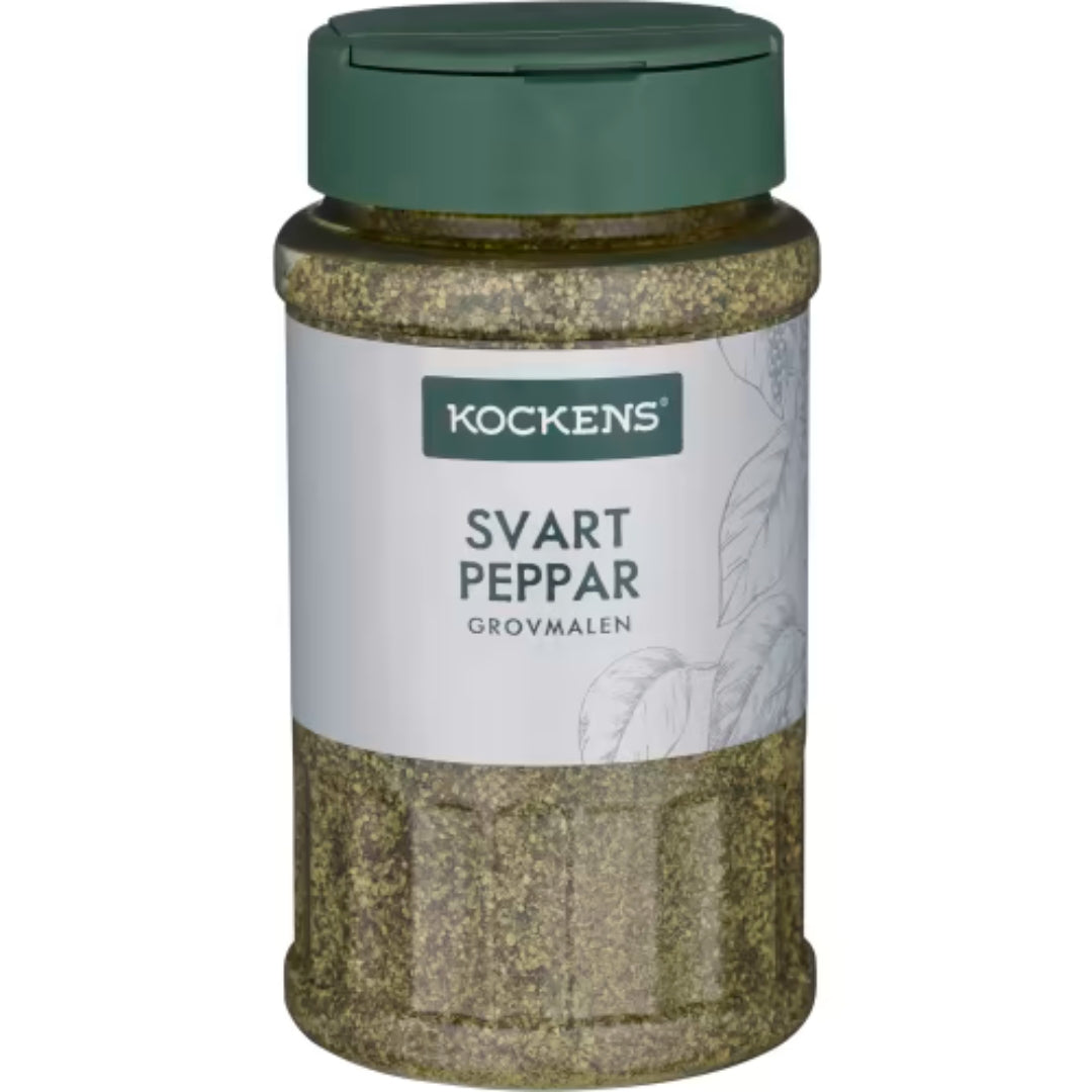 Kockens Svartpeppar Grovmalen Burk - Black Pepper 255g