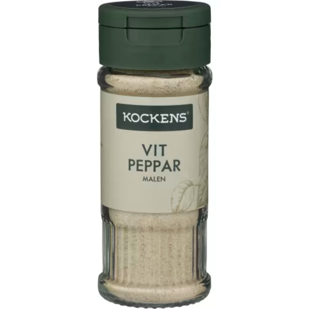 Kockens Vitpeppar Malen Burk - White Pepper 45g