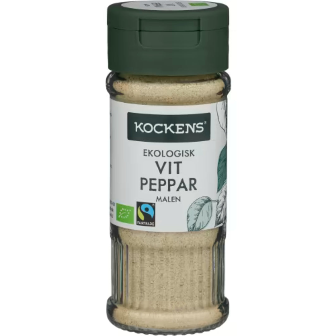 Kockens Vitpeppar Malen Burk - White Pepper 42g