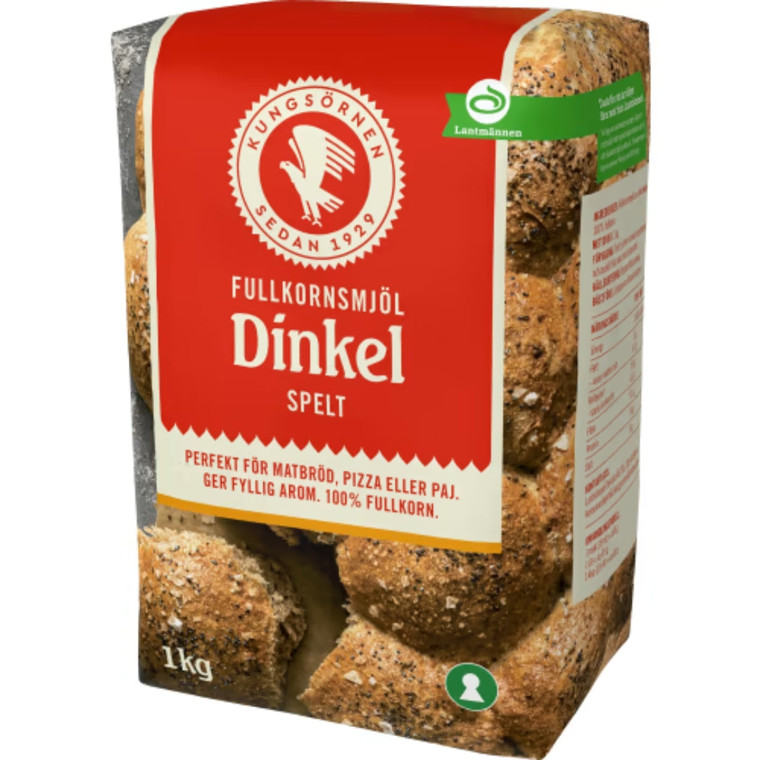 Kungsörnen Dinkelmjöl Fullkorn - Spelt Flour Wholegrain 1kg
