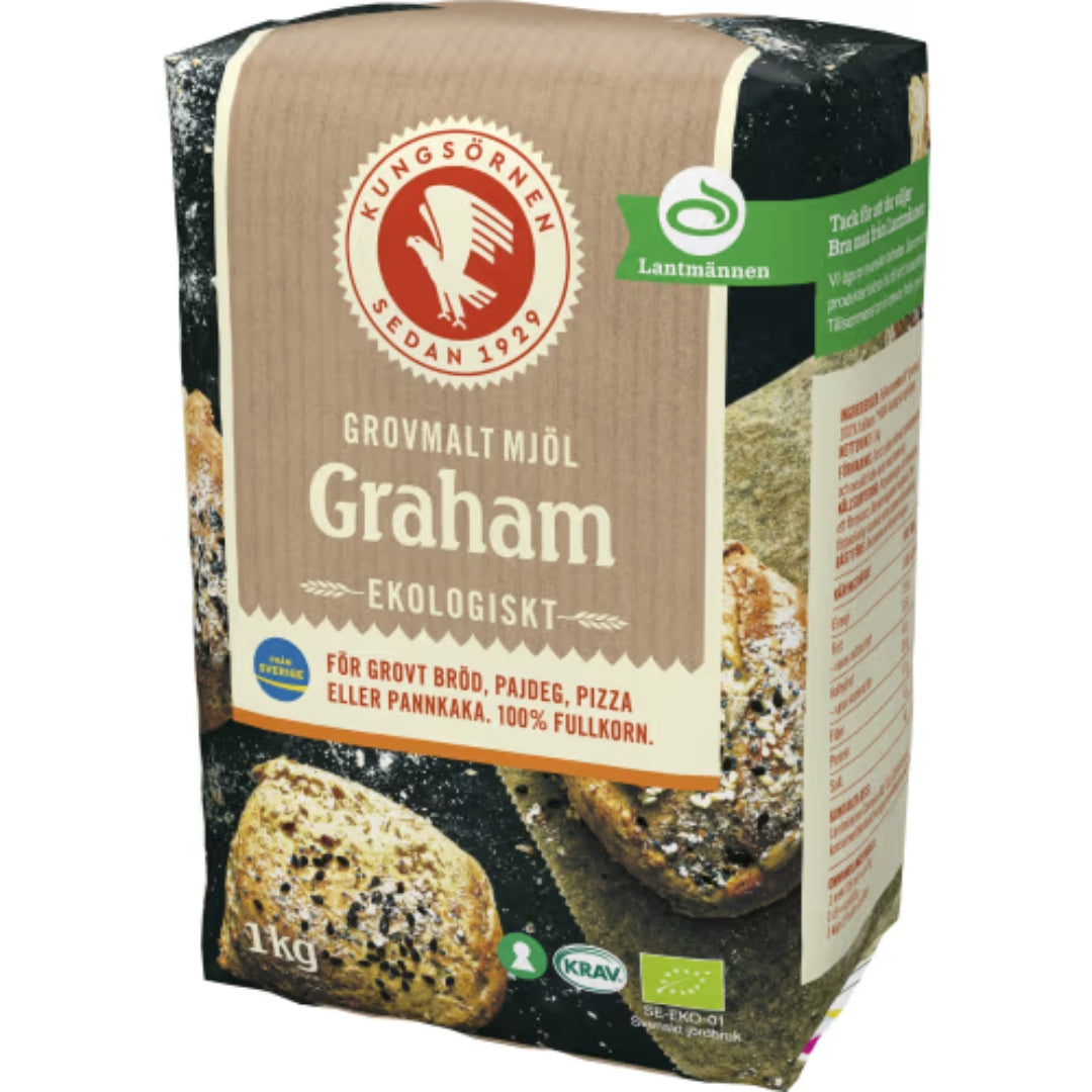 Kungsörnen Grahamsmjöl Ekologiskt - Graham Flour EKO 1kg
