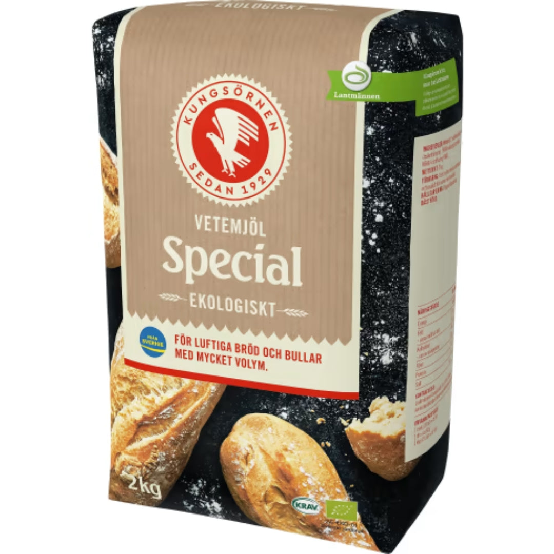 Kungsörnen Vetemjöl Special Ekologiskt - Organic Special Wheat Flour 2kg