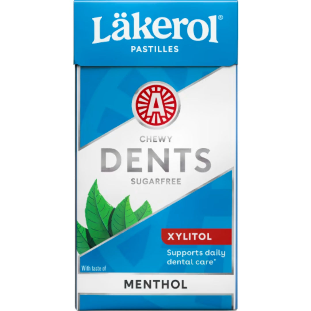 Läkerol Dents Menthol Pastiller - Sugar-Free Chewy Pastilles 36g