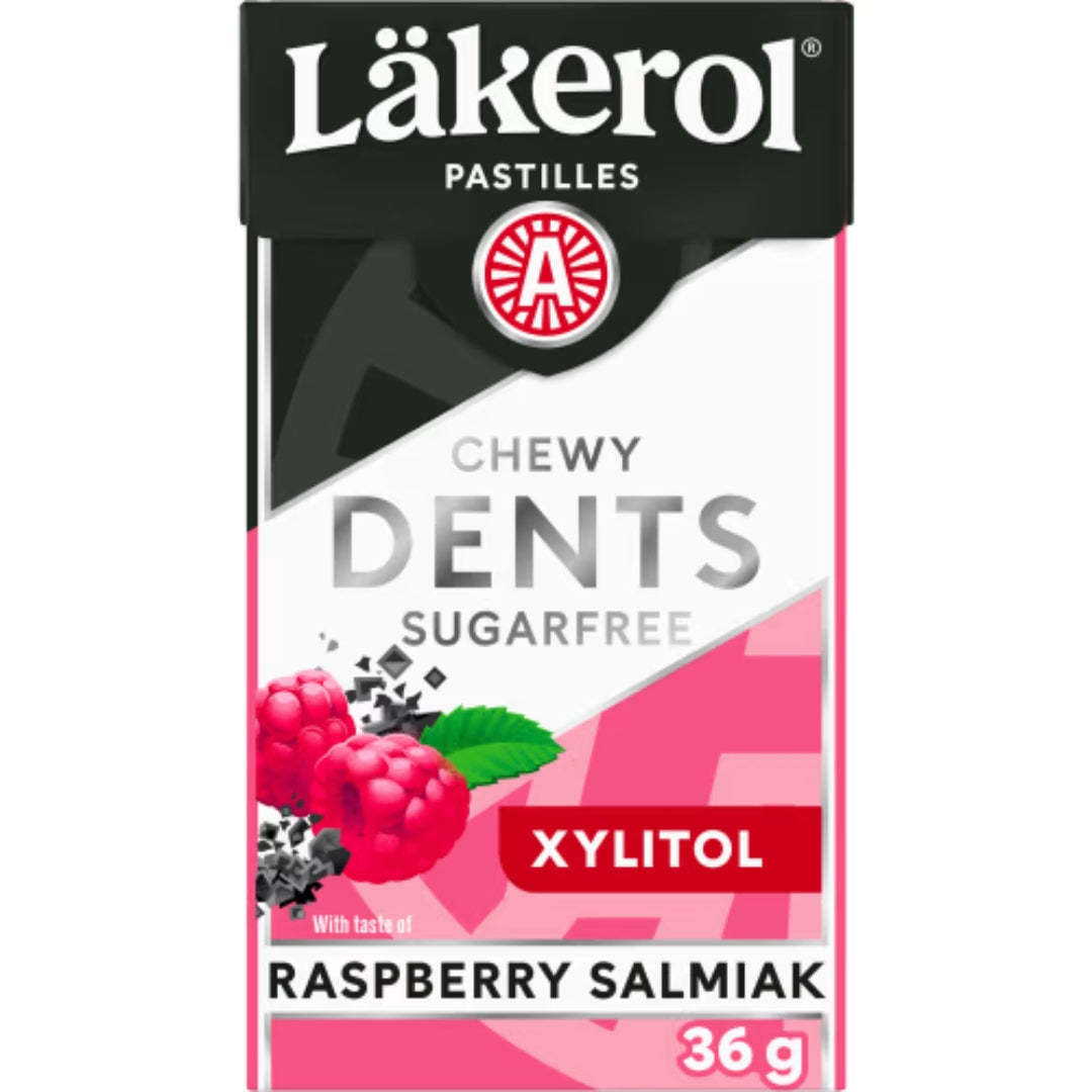 Läkerol Dents Salmiak/berry - Sugar-Free Chewy Pastilles 36g
