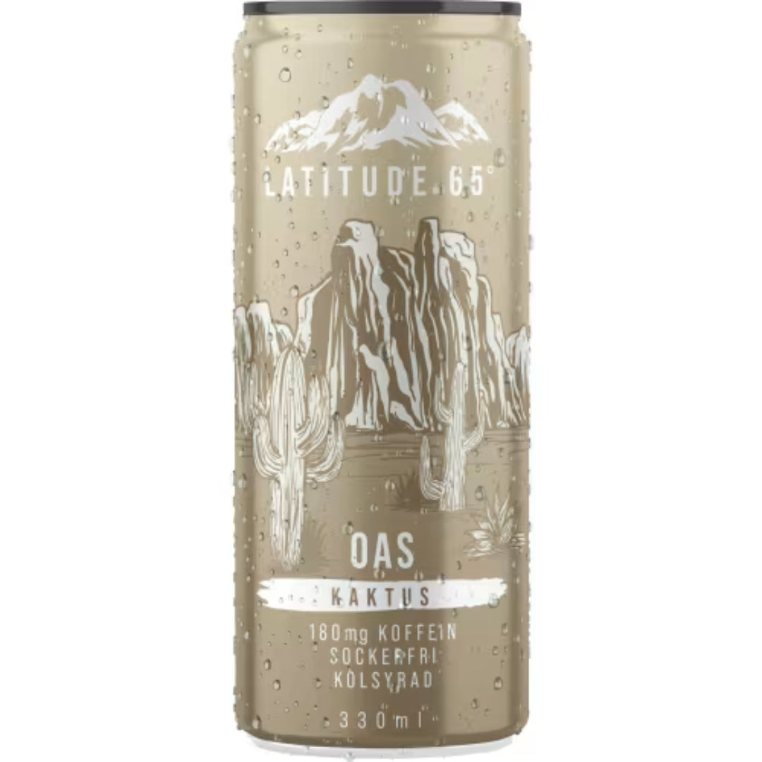 Latitude 65 Oas Kaktus Energidryck Burk - Cactus Energy Drink 33cl