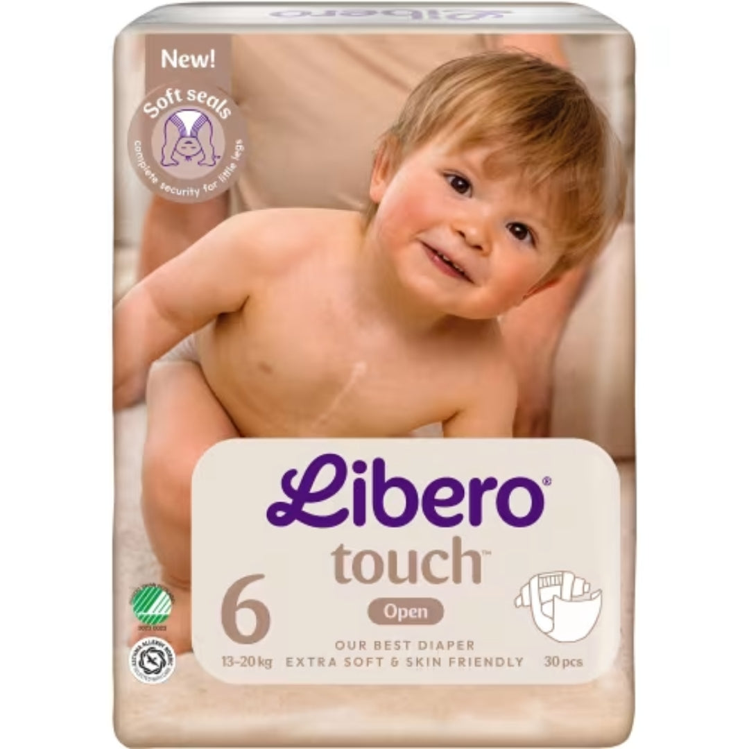 Libero Touch 6 13-20kg Öppna Blöjor - Open Diapers 13-20kg 30p